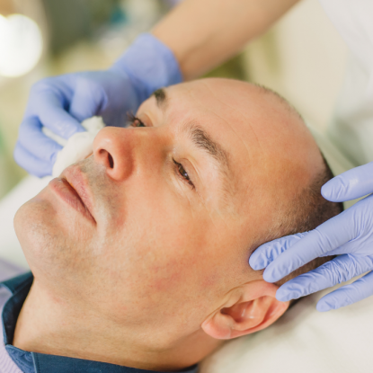 Peeling du visage pour hommes